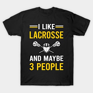 3 People Lacrosse T-Shirt